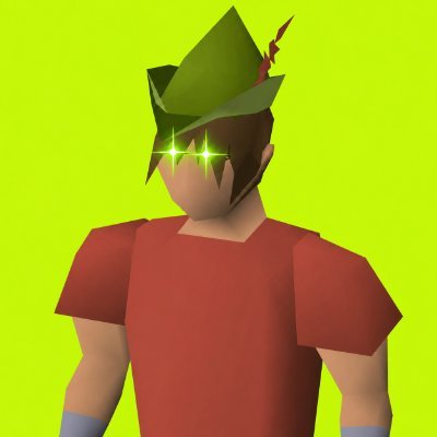 RSTR character wearing the green Robin Hood hat